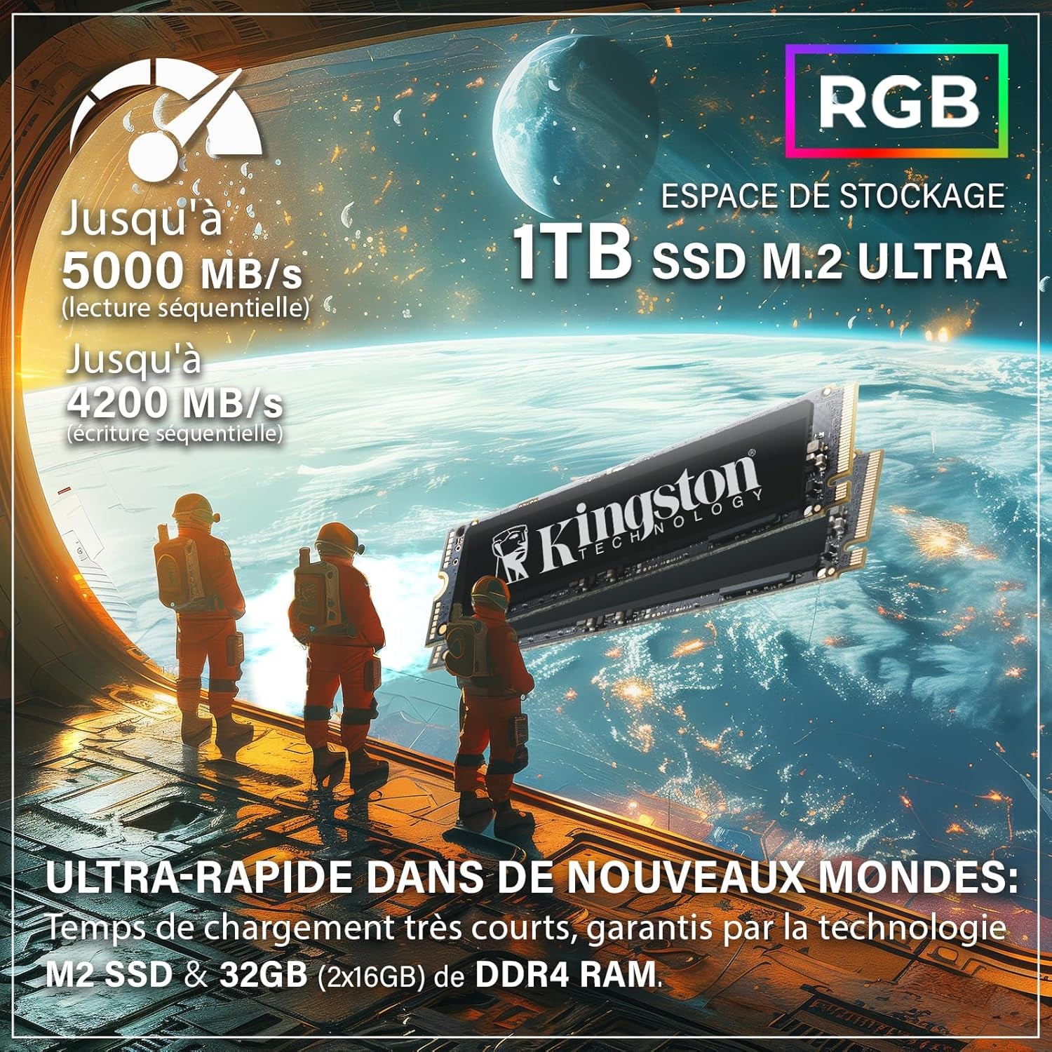 High-Performance Gaming Desktop PC - AMD Ryzen 7 5700G 4.6 GHz | Radeon Vega 8 | 32GB DDR4 RAM | 1TB SSD | Silent Water Cooling | WLAN | Windows 11 Pro