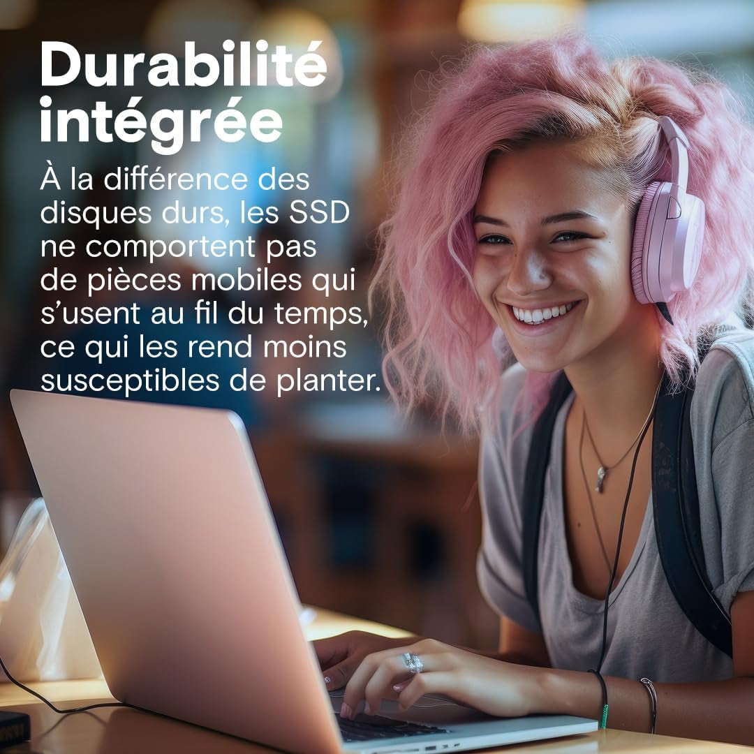 BX500 1TB SATA Internal SSD, Up to 540MB/s, Compatible with Laptops and Desktops, 3D NAND Technology, Dynamic Write Acceleration - CT1000BX500SSD101