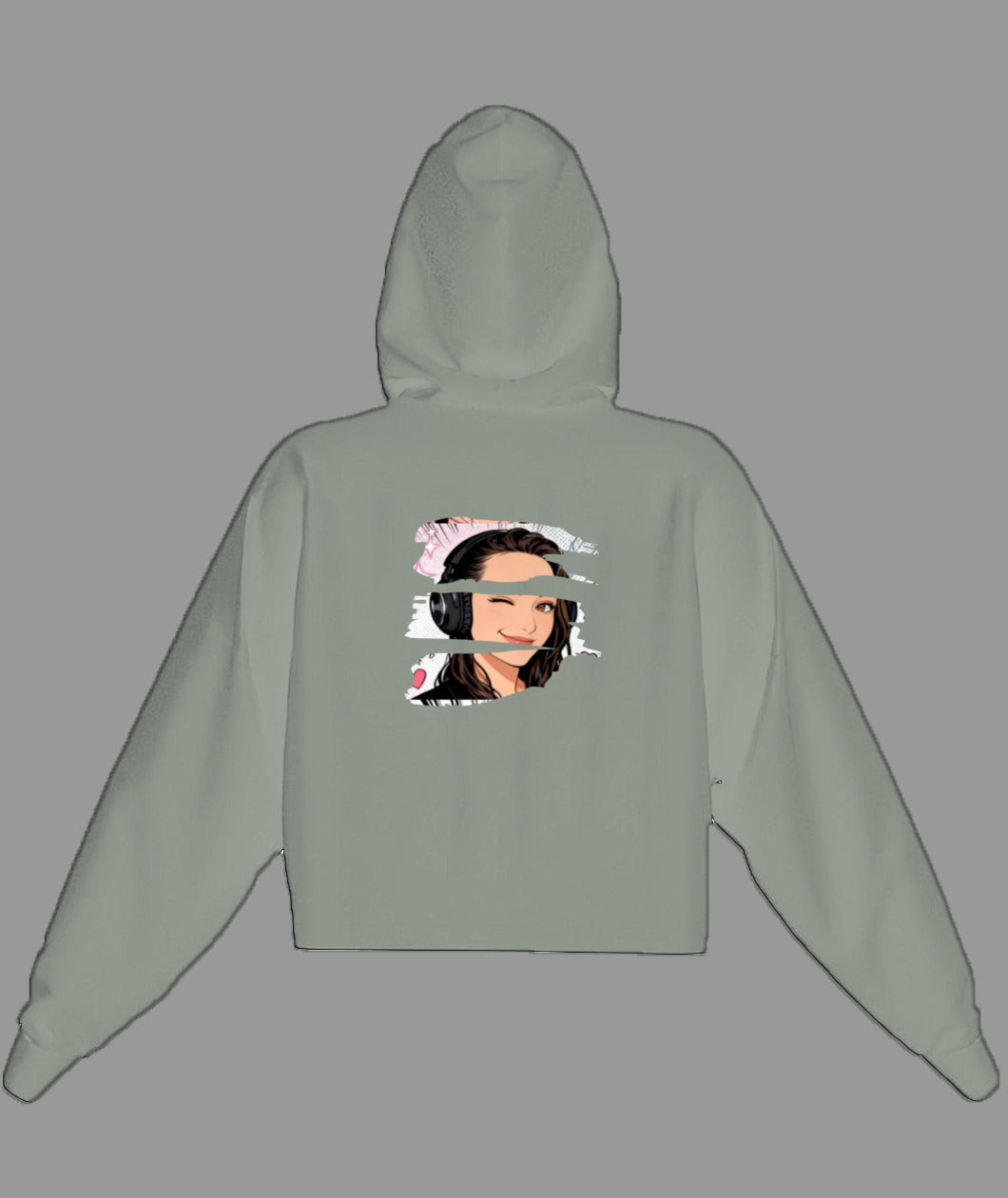 Sweat à capuche Orlina court pour femme