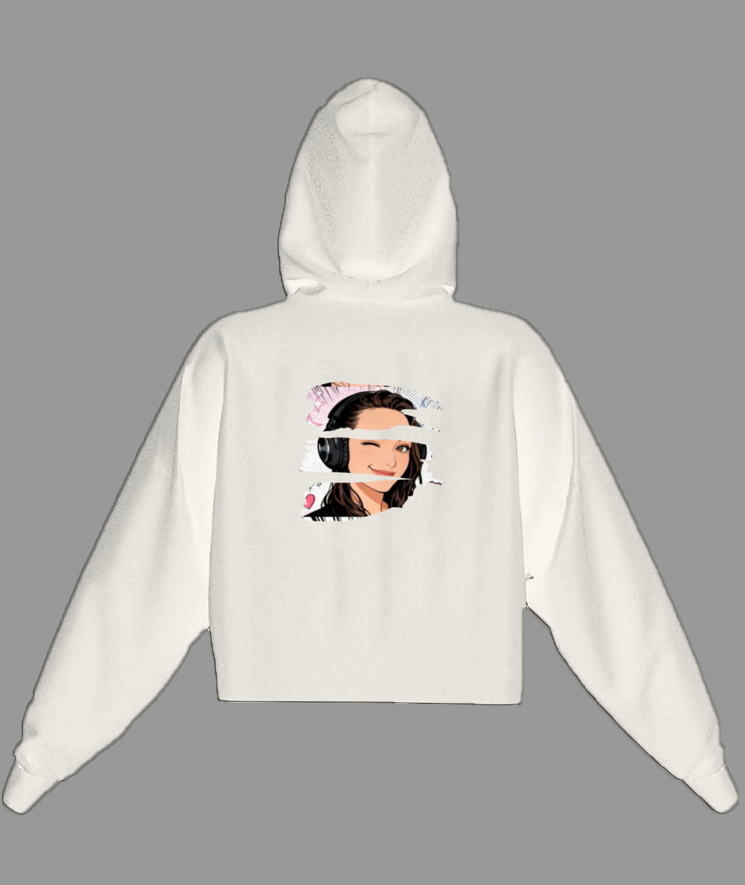 Sweat à capuche Orlina court pour femme