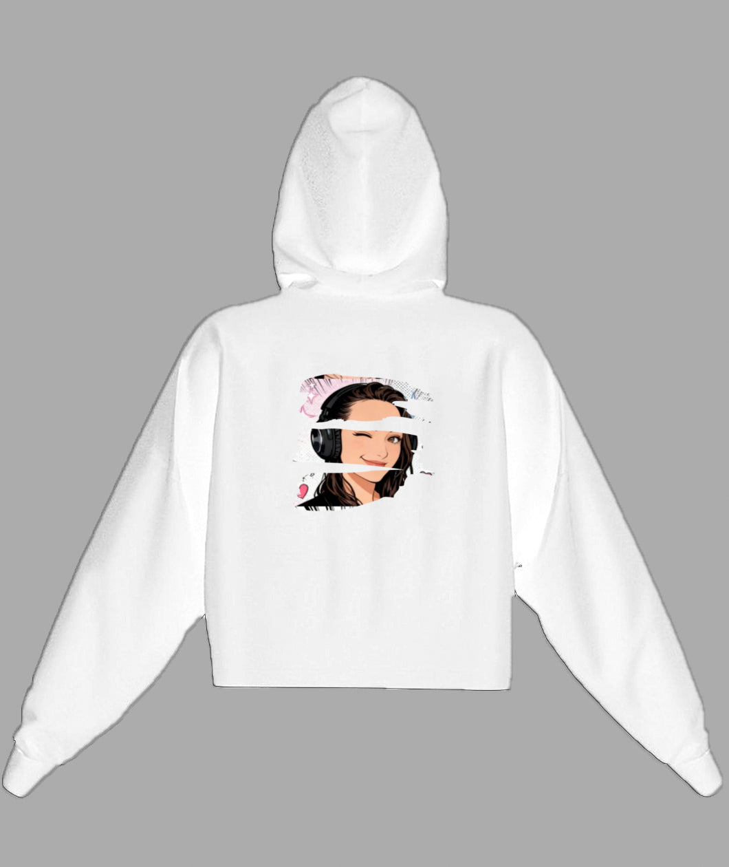 Sweat à capuche Orlina court pour femme