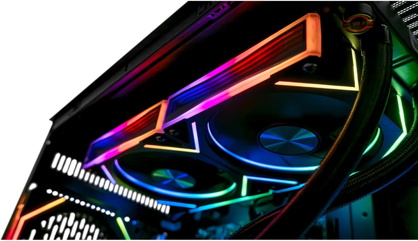 ADMI Gaming PC - AMD Ryzen 7 5700X with Liquid CPU Cooler - RTX 4060 8GB GDDR6 - 32GB DDR4 3200MHz RAM - 1TB NVMe SSD - Mars ARGB Black Gaming Case - WiFi - Windows 11