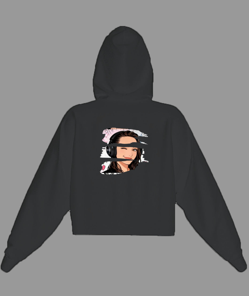 Sweat à capuche Orlina court pour femme