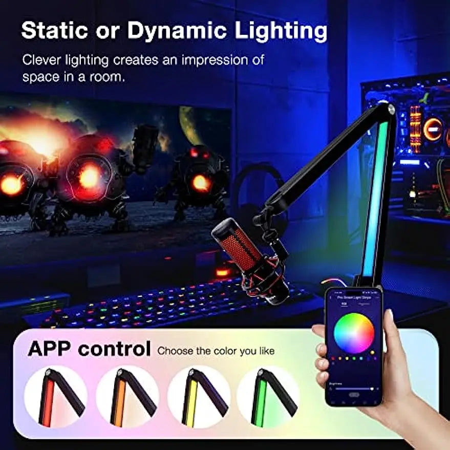 Support de Microphone à Bras Articulé à Suspension Lourde Réglable pour Micro SM7B, K688, K658, AM8, Microphone à Condensateur, Studio d’Enregistrement