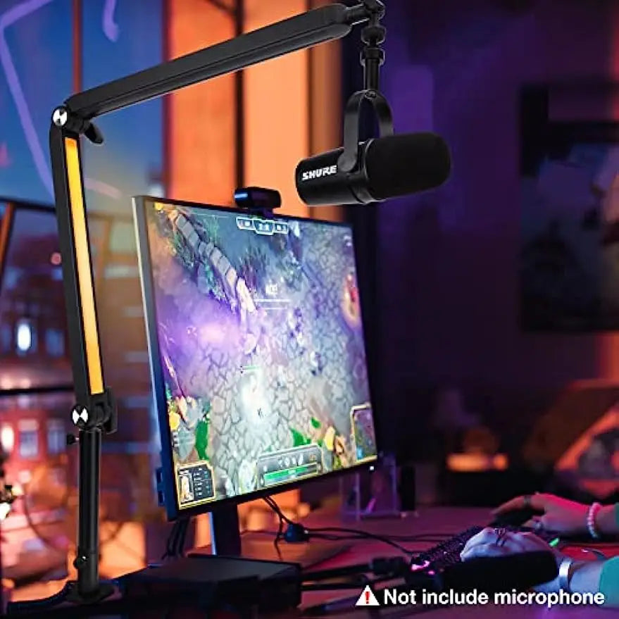 Support de Microphone à Bras Articulé à Suspension Lourde Réglable pour Micro SM7B, K688, K658, AM8, Microphone à Condensateur, Studio d’Enregistrement