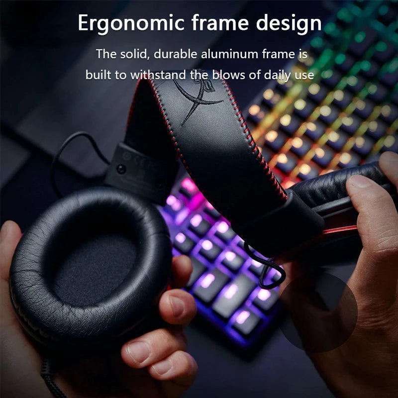 Hyper X Casque Gaming Cloud II  Son Surround Hi-Fi 7.1, Micro Détachable et Carte Son USB pour PC & PS