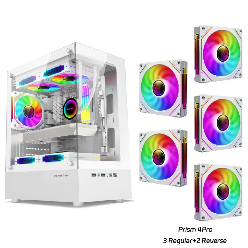 Boîtier PC Illusionary Realm – Châssis Gamer M-ATX / ITX avec Panneau Latéral Transparent et Support Watercooling 240 mm