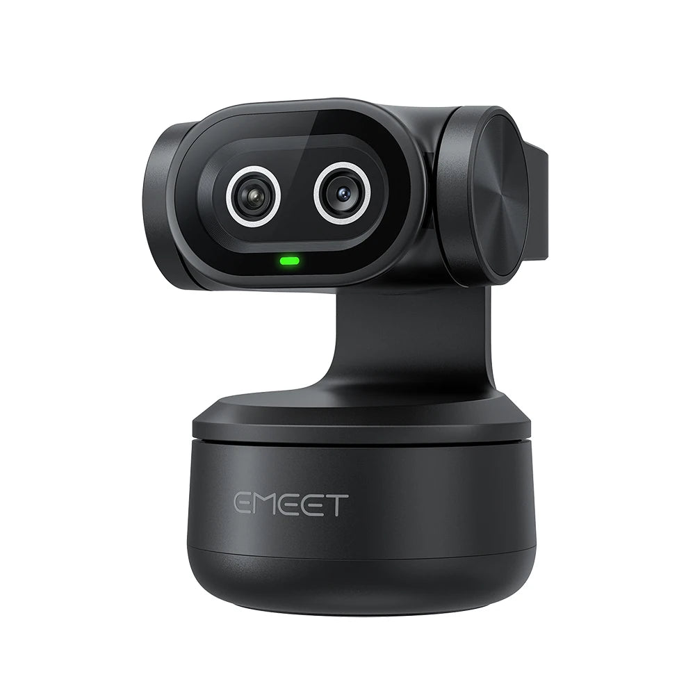 Webcam 4K EMEET PIXY à double caméra – Suivi AI, Capteur Sony, Contrôle gestuel, Autofocus et 3 micros intégrés pour streaming et visioconférence