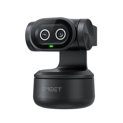 Webcam 4K EMEET PIXY à double caméra – Suivi AI, Capteur Sony, Contrôle gestuel, Autofocus et 3 micros intégrés pour streaming et visioconférence