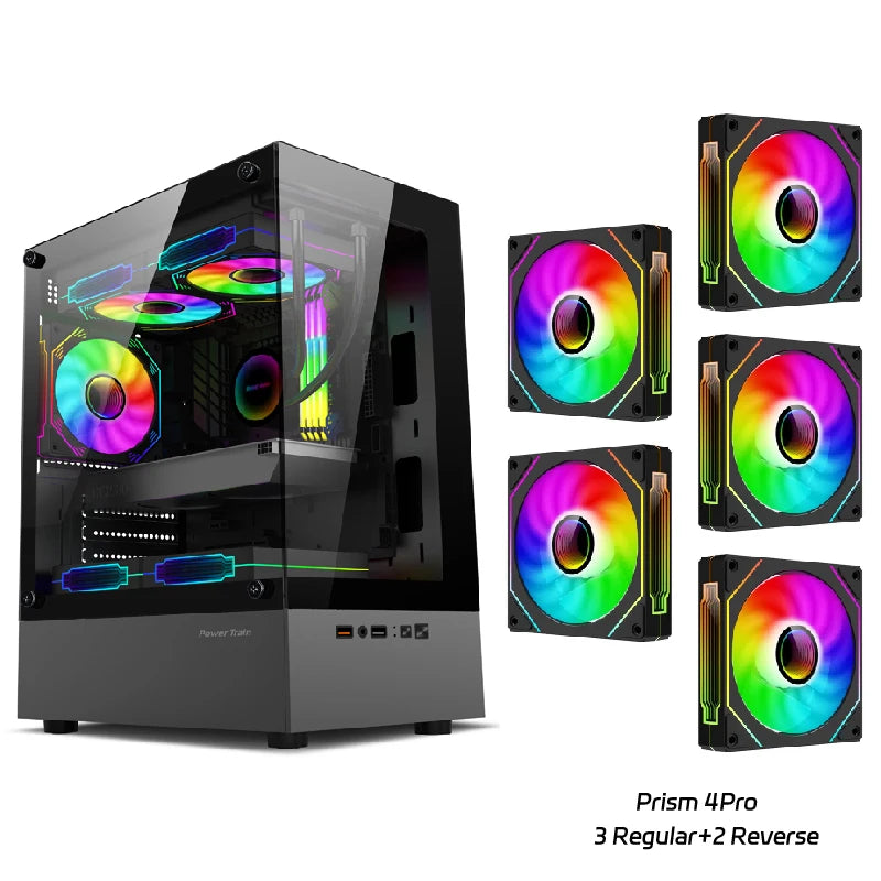Boîtier PC Illusionary Realm – Châssis Gamer M-ATX / ITX avec Panneau Latéral Transparent et Support Watercooling 240 mm