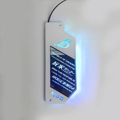 Panneau d’Éclairage ARGB ATX IO DIY – AURA SYNC 5V pour Carte Mère ROG, Plaque Décorative