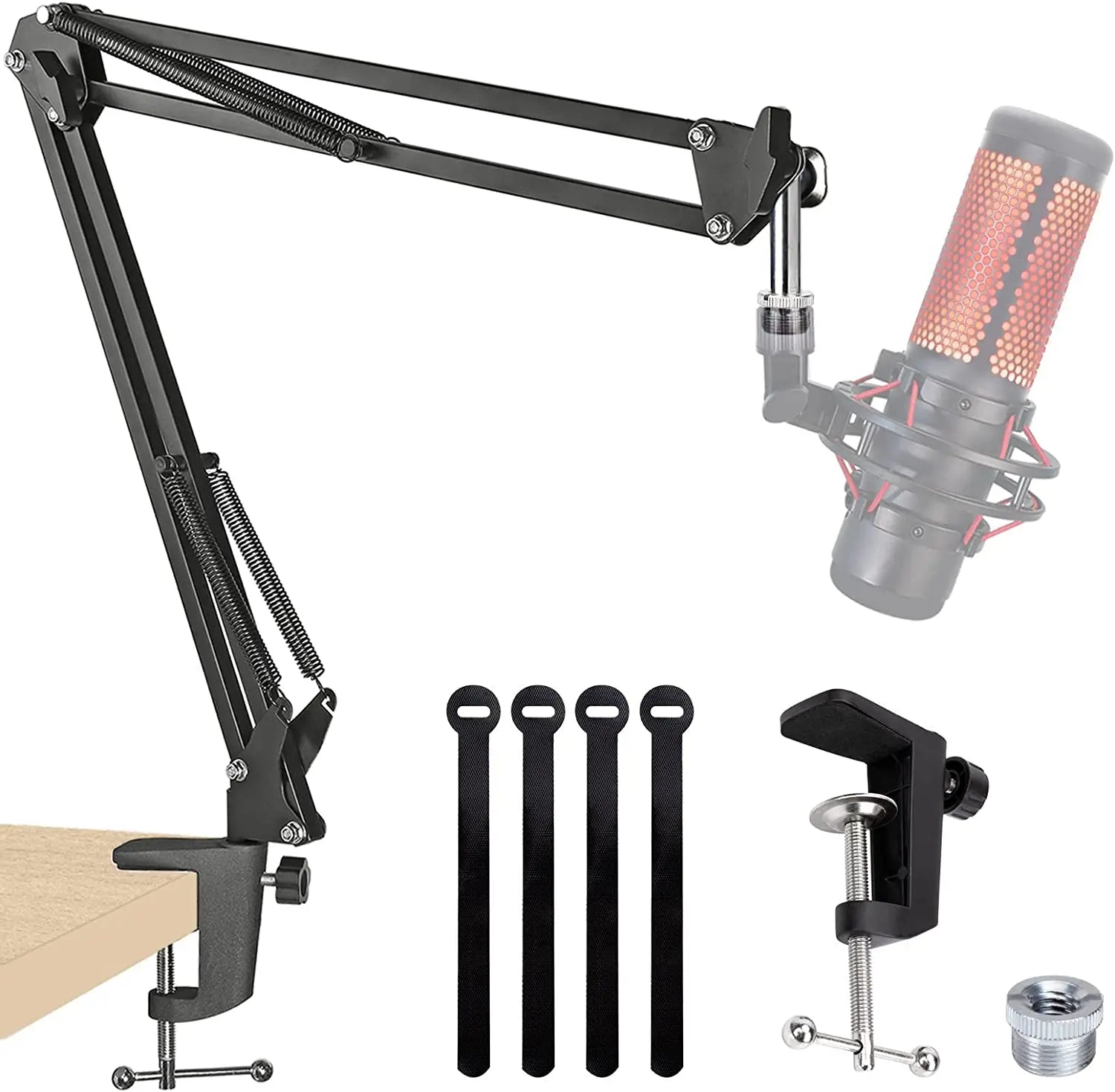 Support de Microphone à Bras Articulé à Suspension Lourde Réglable pour Micro SM7B, K688, K658, AM8, Microphone à Condensateur, Studio d’Enregistrement