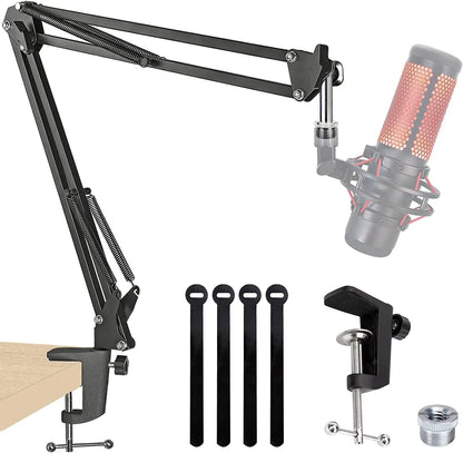 Support de Microphone à Bras Articulé à Suspension Lourde Réglable pour Micro SM7B, K688, K658, AM8, Microphone à Condensateur, Studio d’Enregistrement