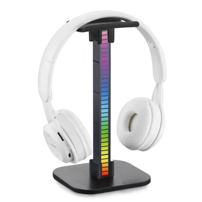 Support Casque RGB pour Gaming avec Ports USB – Support de Bureau avec Contrôle Tactile et Éclairage pour Casque / Écouteurs