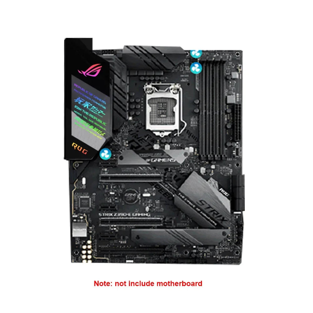 Panneau d’Éclairage ARGB ATX IO DIY – AURA SYNC 5V pour Carte Mère ROG, Plaque Décorative