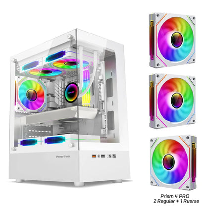 Boîtier PC Illusionary Realm – Châssis Gamer M-ATX / ITX avec Panneau Latéral Transparent et Support Watercooling 240 mm