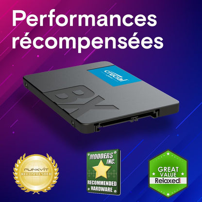 BX500 1TB SATA Internal SSD, Up to 540MB/s, Compatible with Laptops and Desktops, 3D NAND Technology, Dynamic Write Acceleration - CT1000BX500SSD101