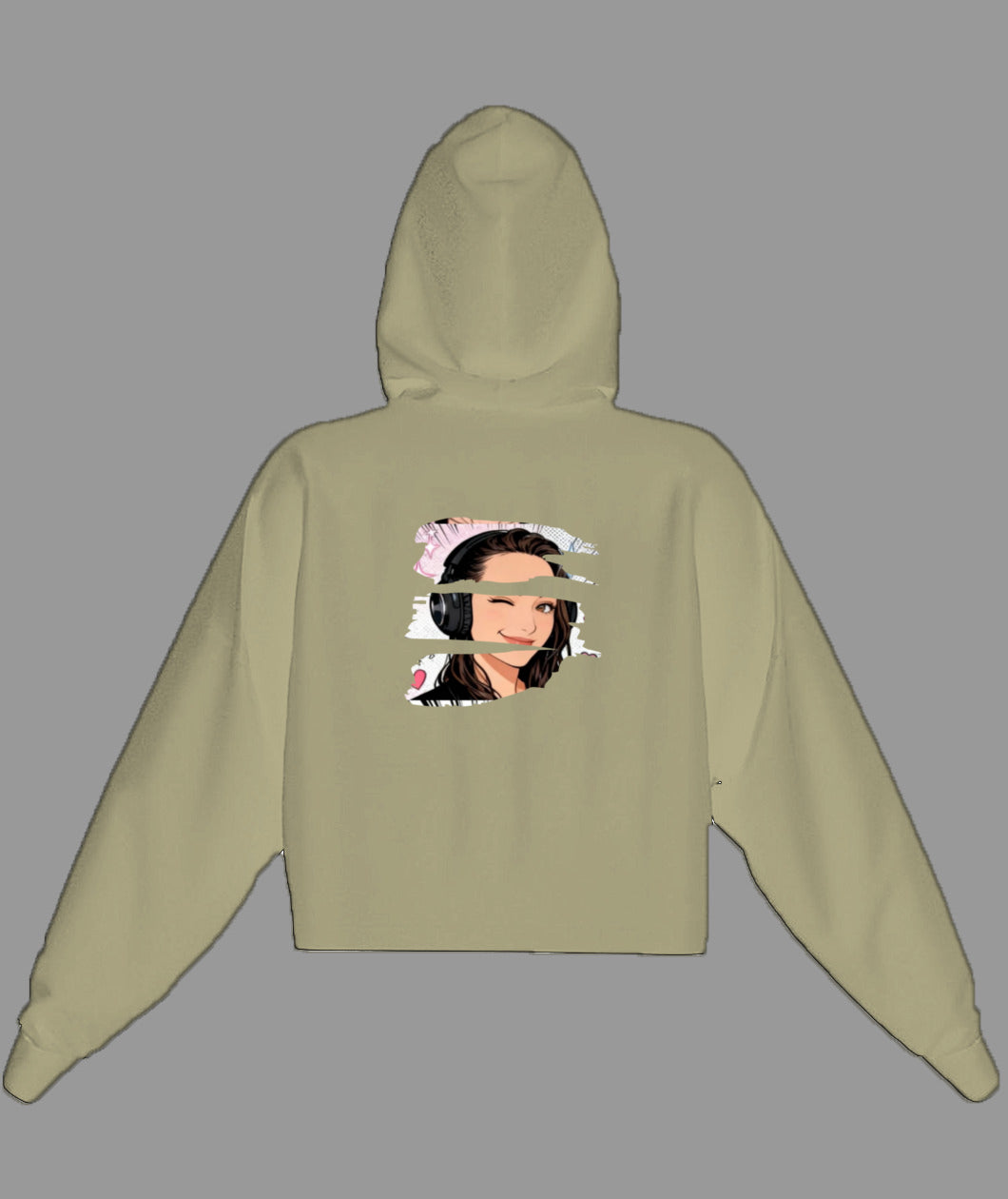 Sweat à capuche Orlina court pour femme