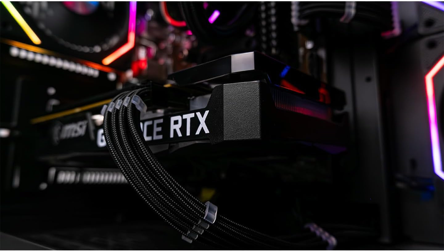 ADMI Gaming PC - AMD Ryzen 7 5700X with Liquid CPU Cooler - RTX 4060 8GB GDDR6 - 32GB DDR4 3200MHz RAM - 1TB NVMe SSD - Mars ARGB Black Gaming Case - WiFi - Windows 11