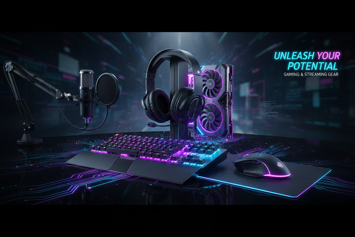 site de vente produit informatique gaming et streaming